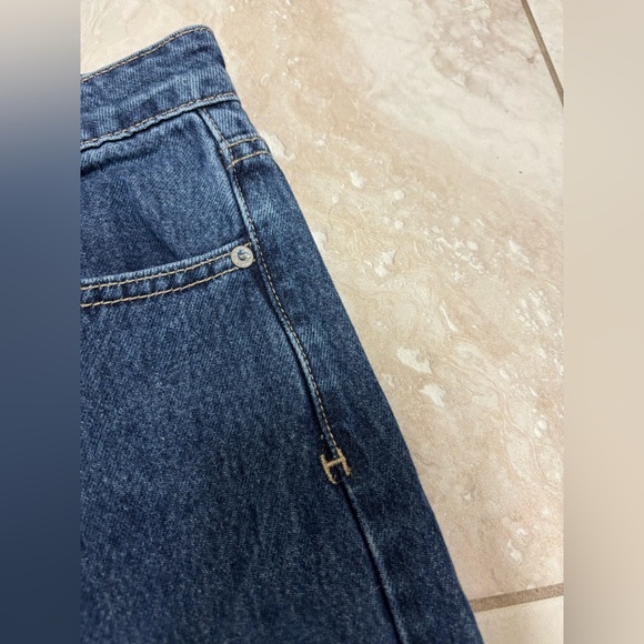 HIDDEN NWOT Logan Dad Jeans SZ 28 Wide Leg Fray Hem High-Rise Relaxed Fit Cotton - Picture 7 of 10